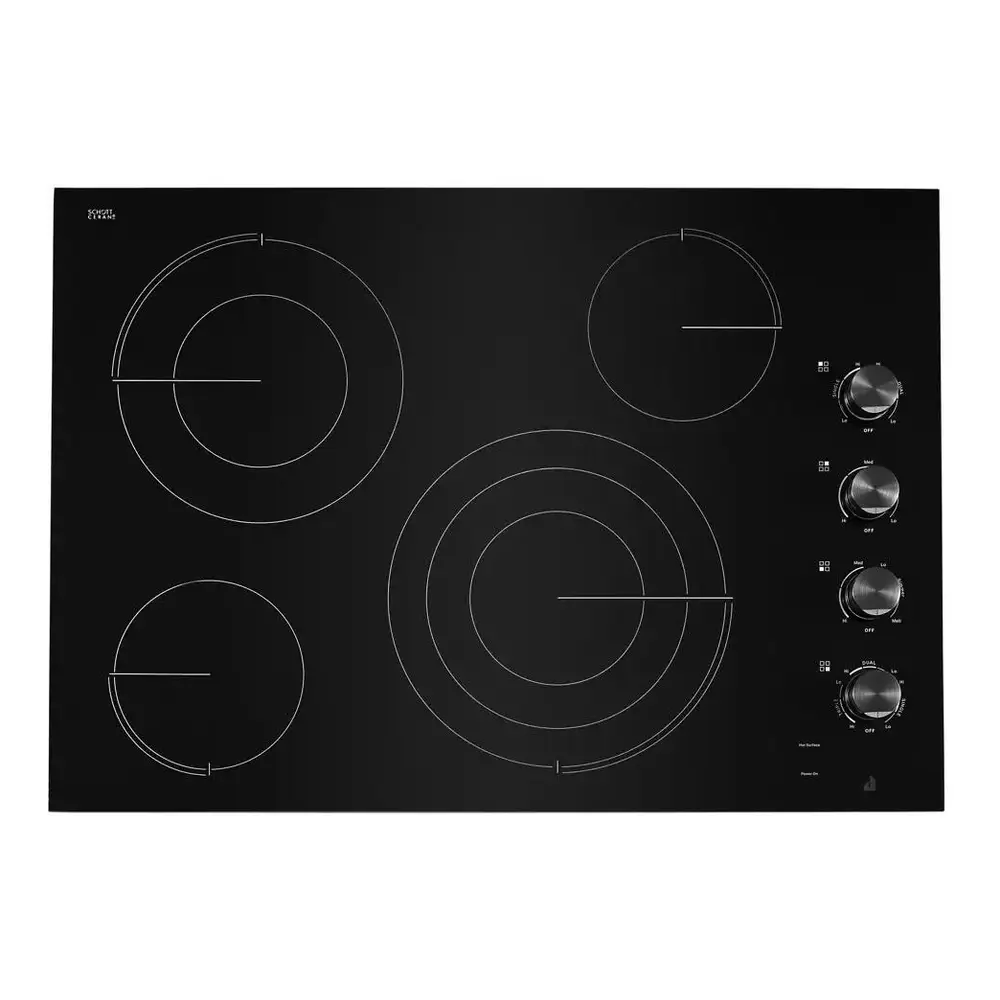 JennAir 30 inch Electric Radiant Cooktop with 4 Elements, Halo-Effect Knobs, Simmer Function, Melt Function, Hot Surface Indicators, ADA Compliant, JEC3430H* - Image 3