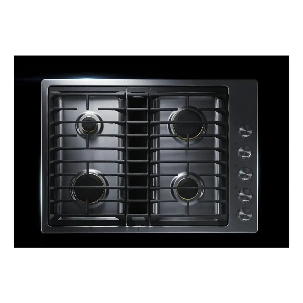 JennAir 30 inch Gas Downdraft Cooktop with 4 Sealed Burners, Knob Controls, 17000 BTU Ultra-High Output Burner, and Melt Cap, JGD3430G* - Image 2