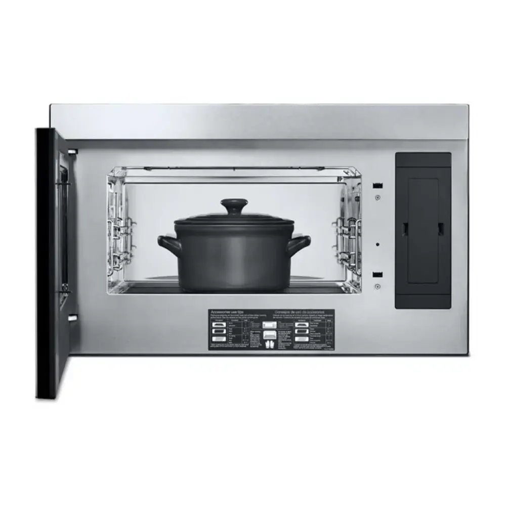 JennAir 30 inch Over the Range Microwave offers 1.1 cu. ft. Capacity, 400 CFM, Air Fry, in Floating Glass Black, JMHF730RBL - Image 3