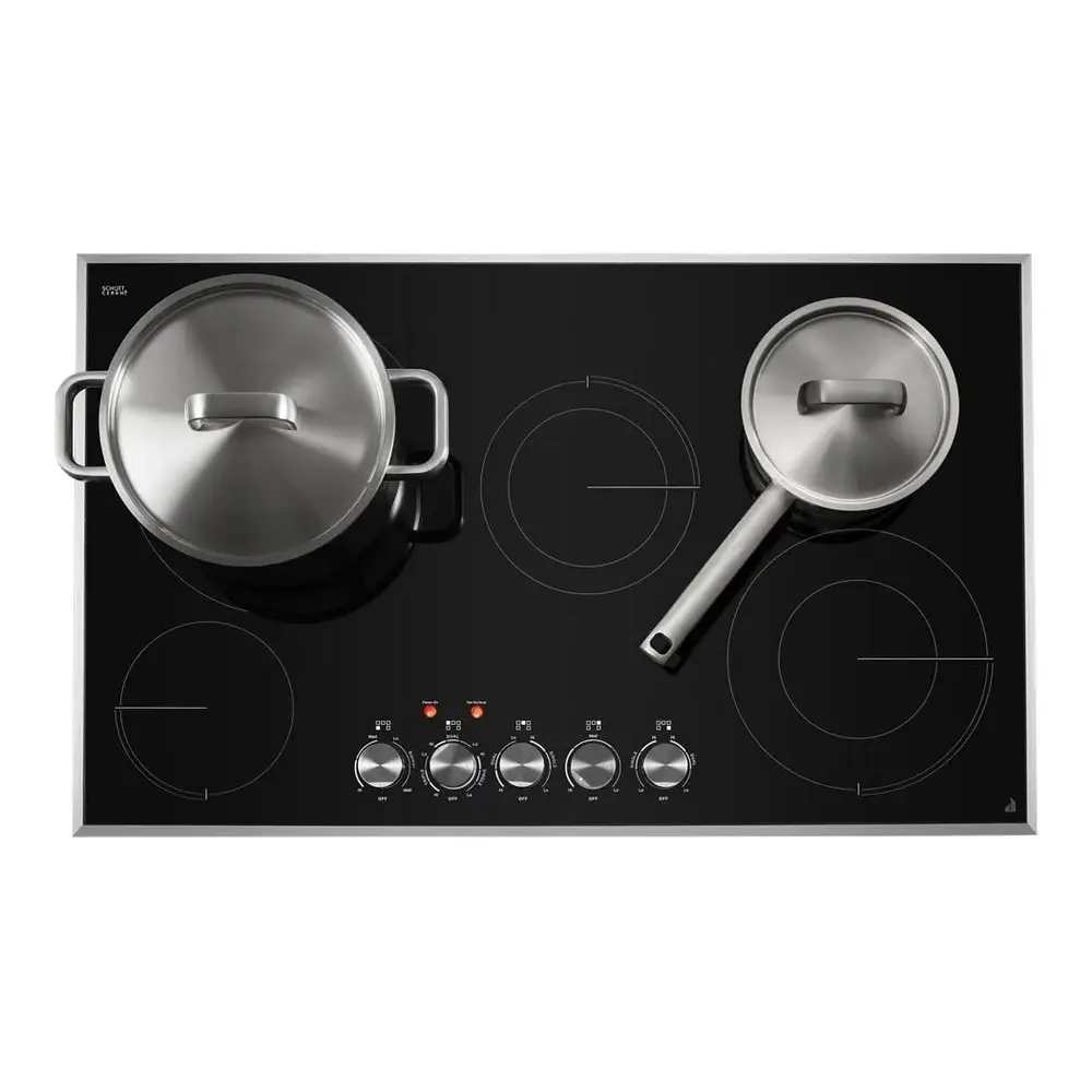 JennAir 36 inch Electric Radiant Cooktop with 5 Elements, Halo-Effect Knobs, Simmer Function, Melt Function, Hot Surface Indicators, ADA Compliant, JEC3536H* - Image 6