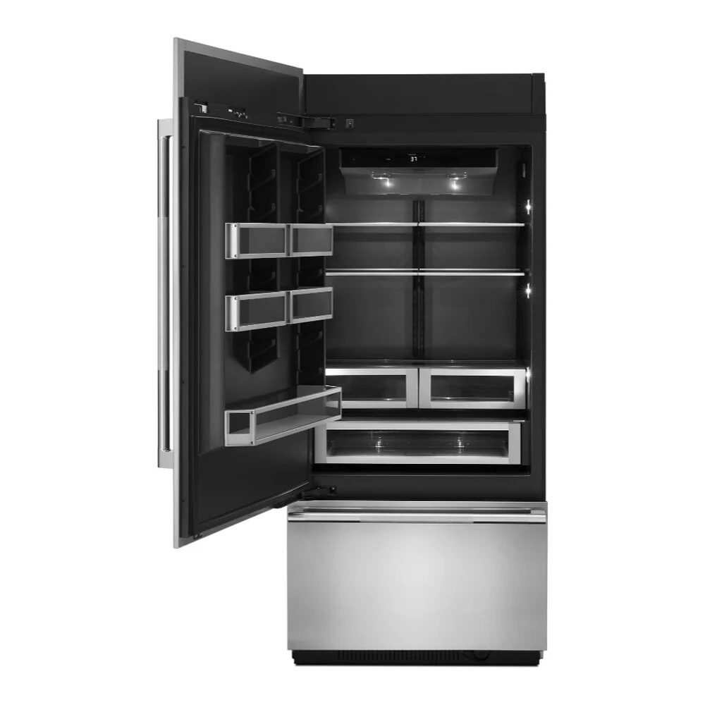 JennAir 36 inch Fully Integrated Built-In Bottom Freezer with 20.86 cu. ft. Total Capacity, and Obsidian Interior in Panel Ready, JB36NXFX*E - Image 2