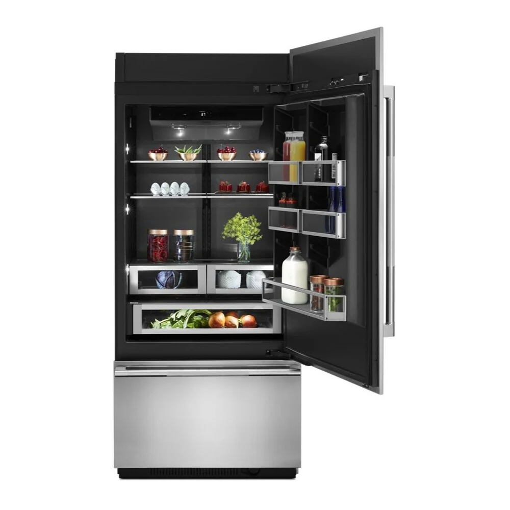 JennAir 36 inch Fully Integrated Built-In Bottom Freezer with 20.86 cu. ft. Total Capacity, and Obsidian Interior in Panel Ready, JB36NXFX*E - Image 5