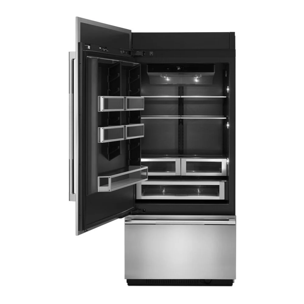 JennAir 36 inch Fully Integrated Built-In Bottom Freezer with 20.86 cu. ft. Total Capacity, and Obsidian Interior in Panel Ready, JB36NXFX*E - Image 6
