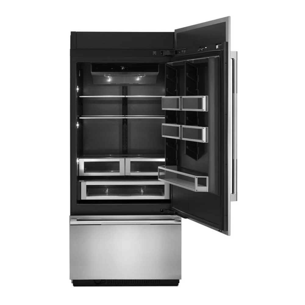 JennAir 36 inch Fully Integrated Built-In Bottom Freezer with 20.86 cu. ft. Total Capacity, and Obsidian Interior in Panel Ready, JB36NXFX*E - Image 7