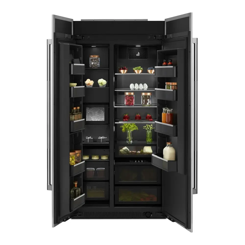JennAir 42 inch Built-In Side by Side Refrigerator with 25.5 cu. ft. Capacity, Obsidian Black Interior in Panel Ready, JBSFS42NMX - Image 2