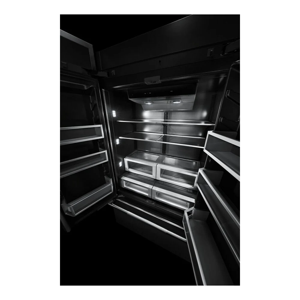 JennAir 42 inch French Door Refrigerator with 24.17 cu. ft. Capacity, TwinFresh Climate Control System, Obsidian Interior in Panel Ready, JF42NXFXDE - Image 4