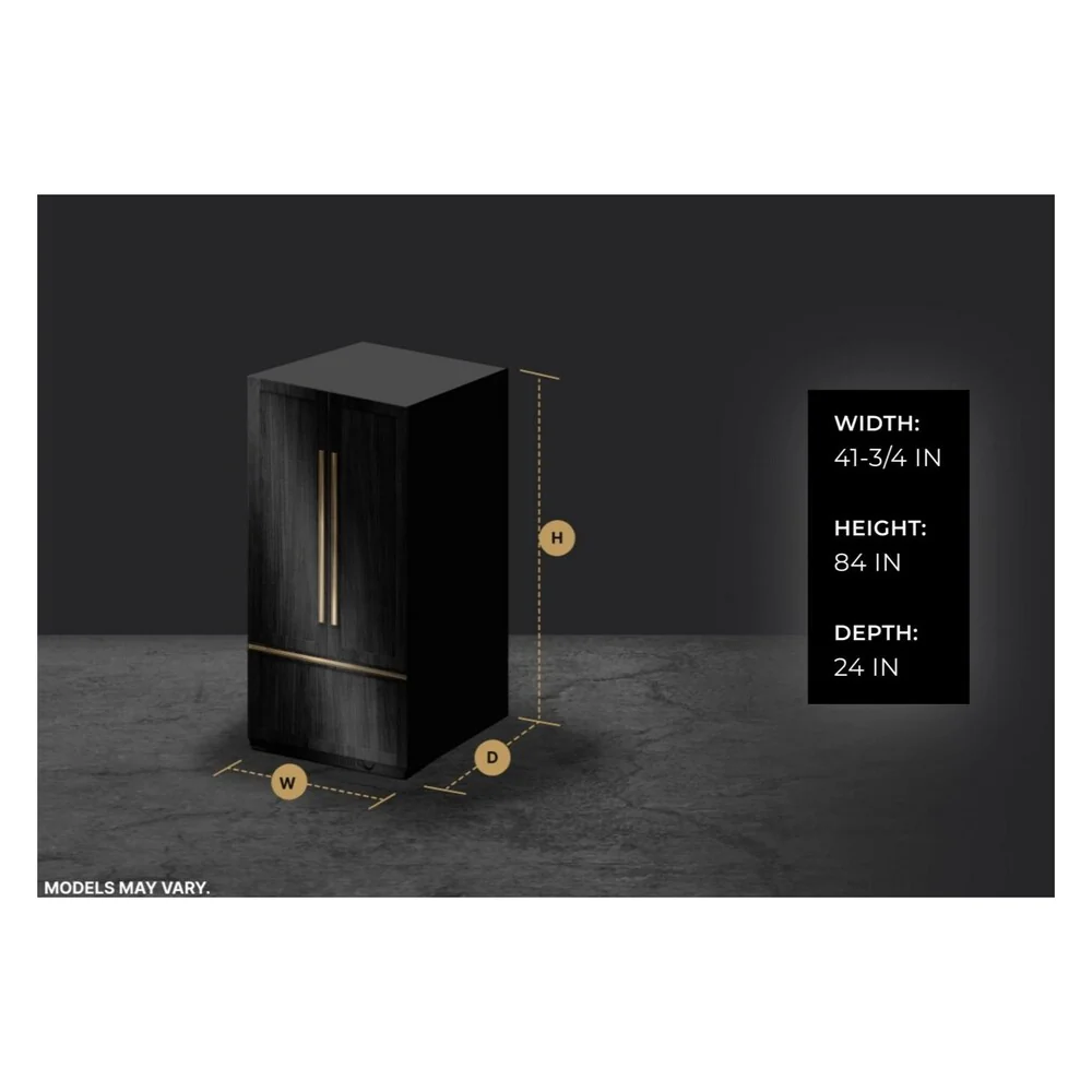 JennAir 42 inch French Door Refrigerator with 24.17 cu. ft. Capacity, TwinFresh Climate Control System, Obsidian Interior in Panel Ready, JF42NXFXDE - Image 8