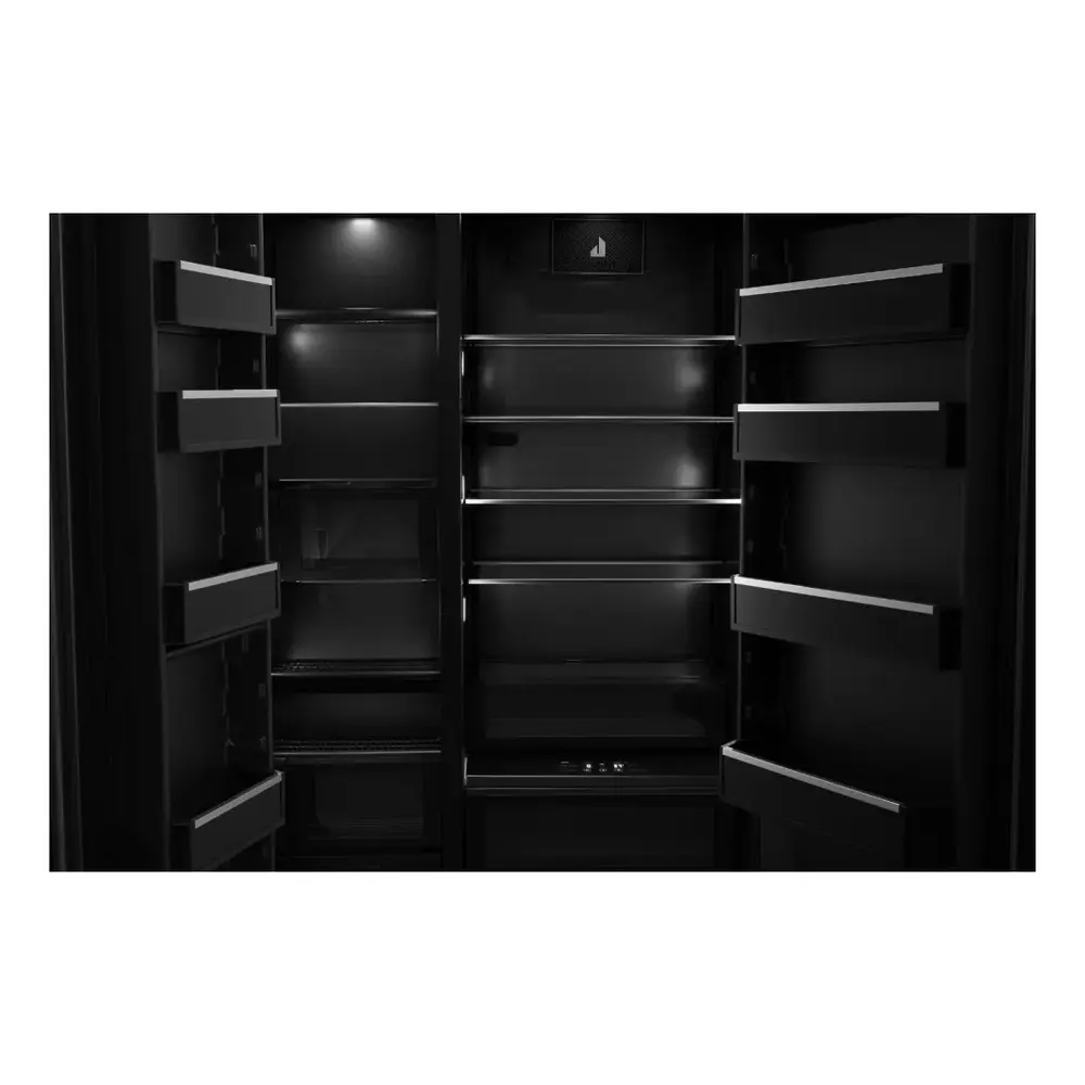 JennAir 48 inch Built-In Side by Side Refrigerator with 29.4 cu. ft. Capacity, Obsidian Black Interior in Panel Ready, JBSFS48NMX - Image 4