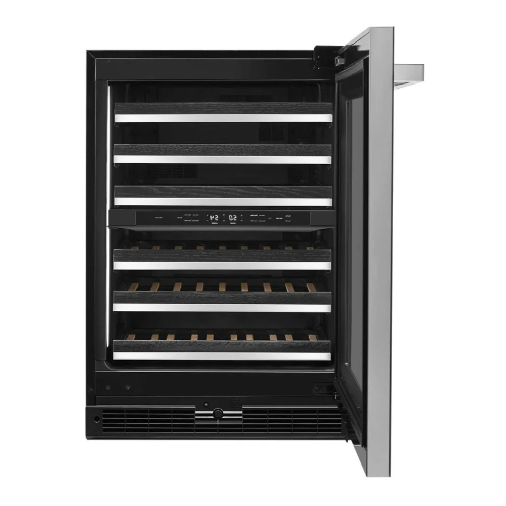 JennAir NOIR 24 inch Built-In Undercounter Wine Cellar with 45 Bottle Capacity, Independent Temperature Zones in Black, JUWF*242HM - Image 3