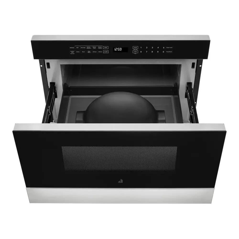 JennAir NOIR 24 inch Undercounter Drawer Microwave Oven with 1.2 cu. ft. Capacity, 950 Cooking Watts and One Touch Access in Floating Glass Black, JMDFS24HM - Image 2