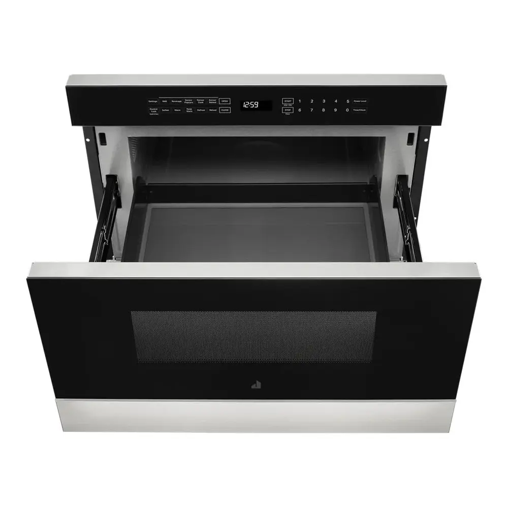 JennAir NOIR 24 inch Undercounter Drawer Microwave Oven with 1.2 cu. ft. Capacity, 950 Cooking Watts and One Touch Access in Floating Glass Black, JMDFS24HM - Image 4