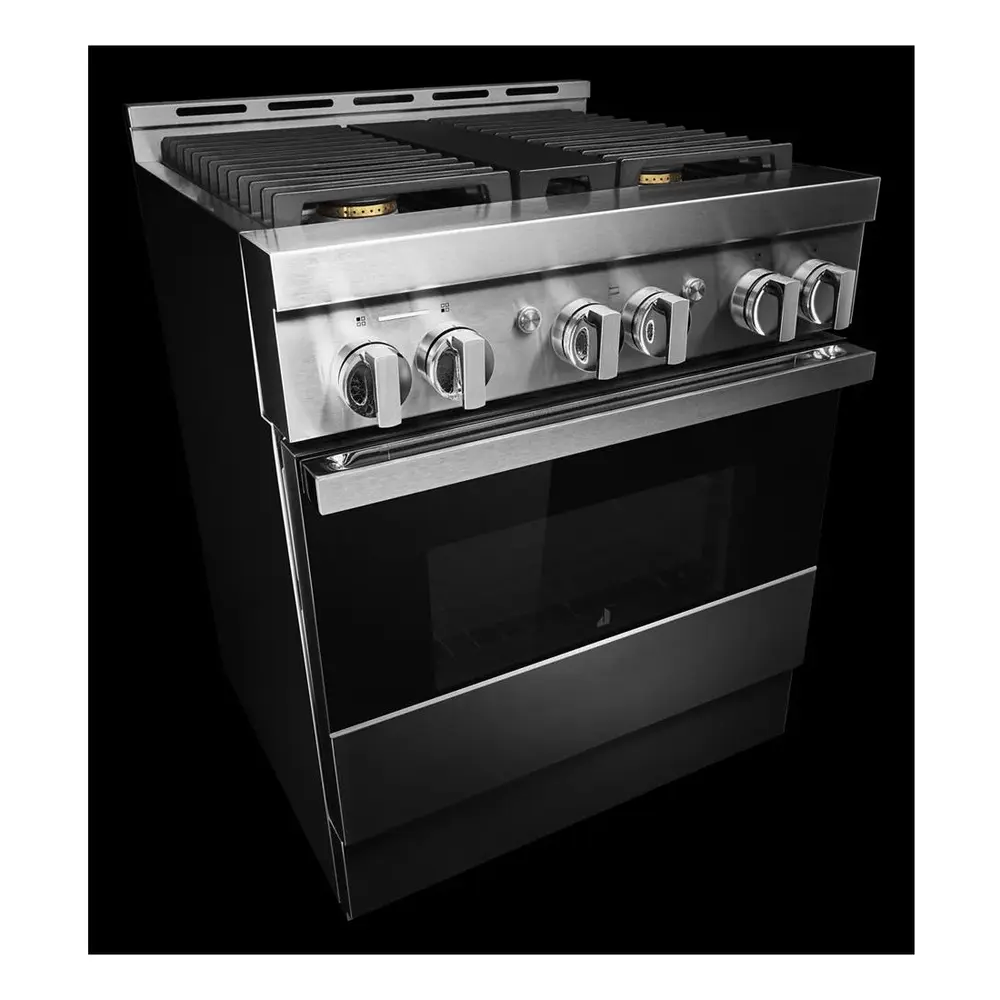 JennAir NOIR 30 inch Gas Professional Range with 4 Sealed Burners, 4.1 cu. ft. Oven Capacity, Smart Integration, CustomClean with Automatic Lock, Sabbath Mode, in Stainless Steel, JGRP430HM - Image 5