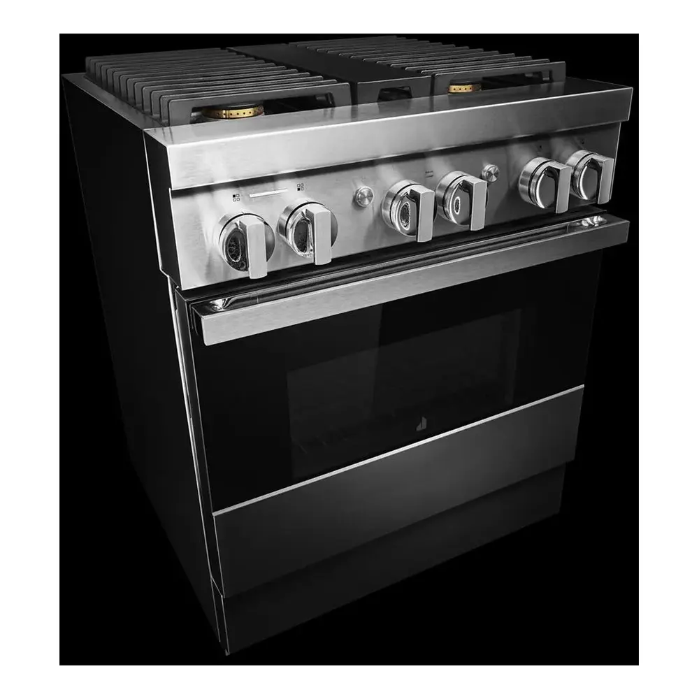 JennAir NOIR 30 inch Smart Dual-Fuel Professional Range with 4.1 cu. ft. capacity, 4 Burners, Remote Access, Dual-Stacked PowerBurners in Stainless Steel, JDRP430HM - Image 5