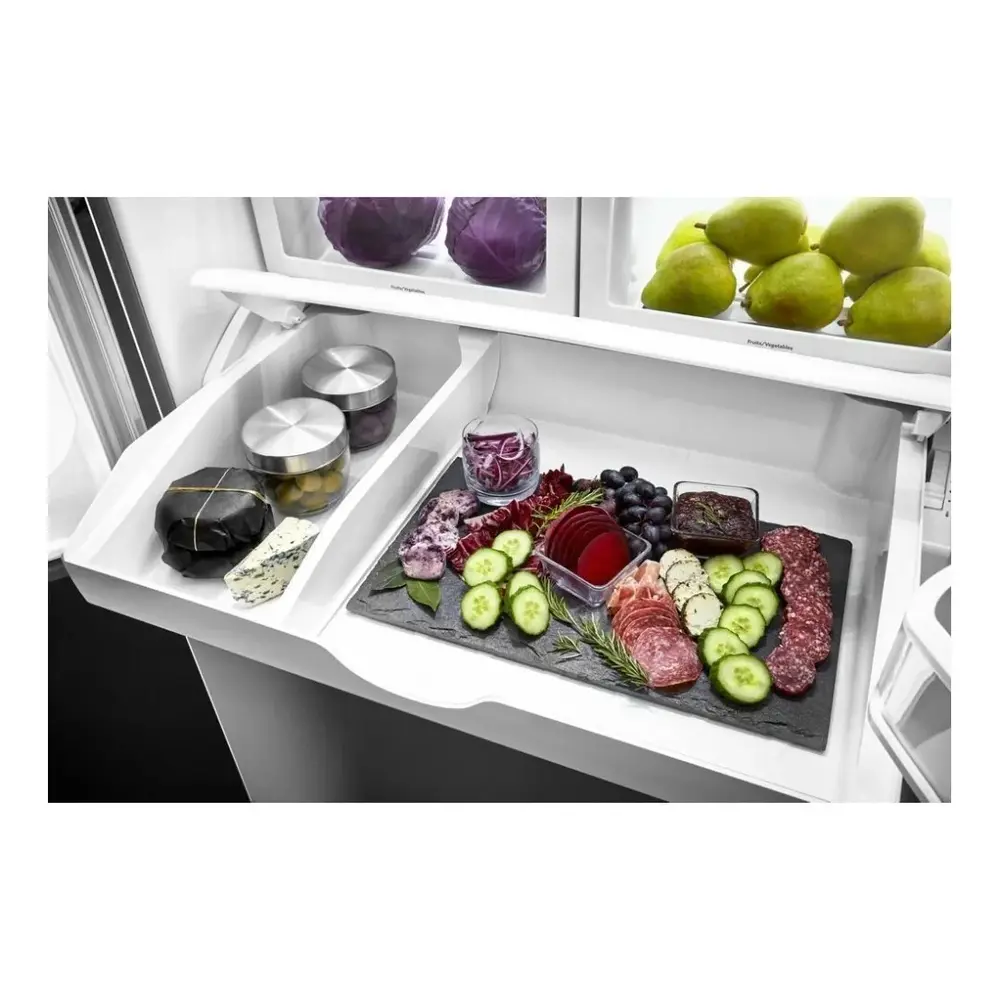 JennAir NOIR 36 inch French Door Refrigerator with 21.94 cu. ft. Total Capacity, TriSensor Electronic Climate Control in Stainless Steel, JFFCF72DKM - Image 5