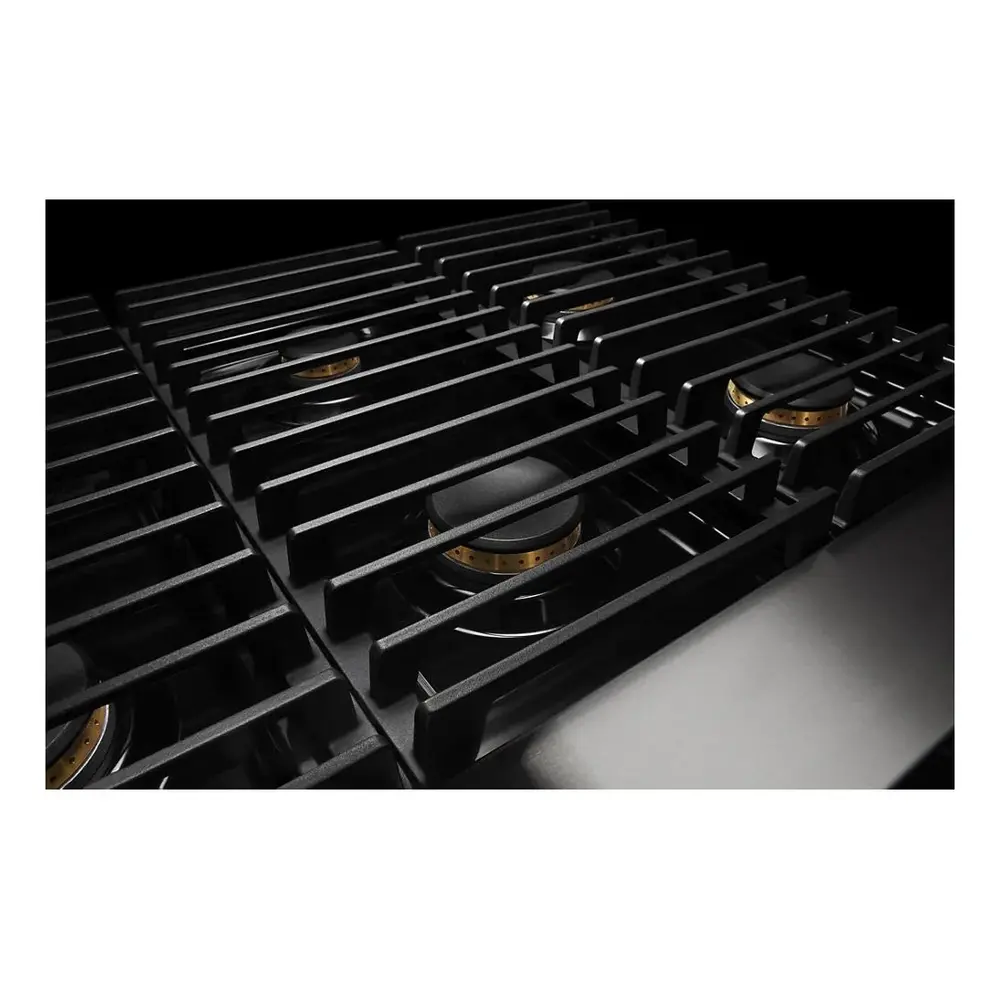 JennAir NOIR 36 inch Smart Gas Range with 5.1 cu. ft Oven Capacity, 4 Sealed Burners, Infrared Grill, Remote Access, Cast Iron Grates, in Stainless Steel, JGRP636HM - Image 12