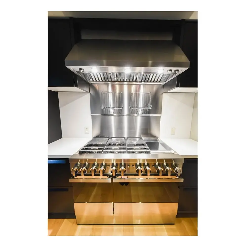 JennAir NOIR 48 inch Professional Dual Fuel Range with 6.3 cu. ft. Total Oven Capacity, 6 Burners, Griddle, Dual-Stacked PowerBurners, in Stainless Steel, JDRP548HM - Image 9