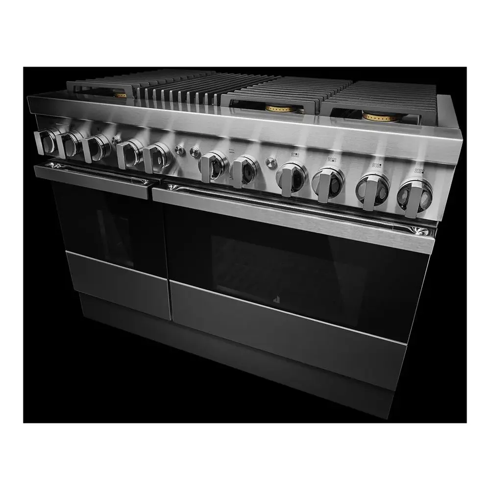 JennAir NOIR 48 inch Smart Dual Fuel Professional Range with 6.3 cu. ft. Total Capacity, 6 Burners, Grill, Dual-Fan Convection and Sabbath Mode in Stainless Steel, JDRP648HM - Image 6