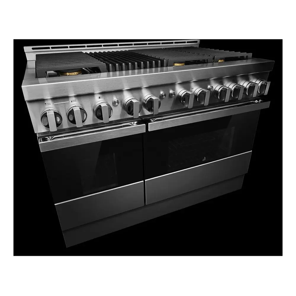 JennAir NOIR 48 inch Smart Gas Range with 6 Sealed Burners, Grill, 6.3 cu. ft. Total Oven Capacity, Remote Access, Halo-Effect Knobs, Dual-Fan True Convection, in Stainless Steel, JGRP648HM - Image 6