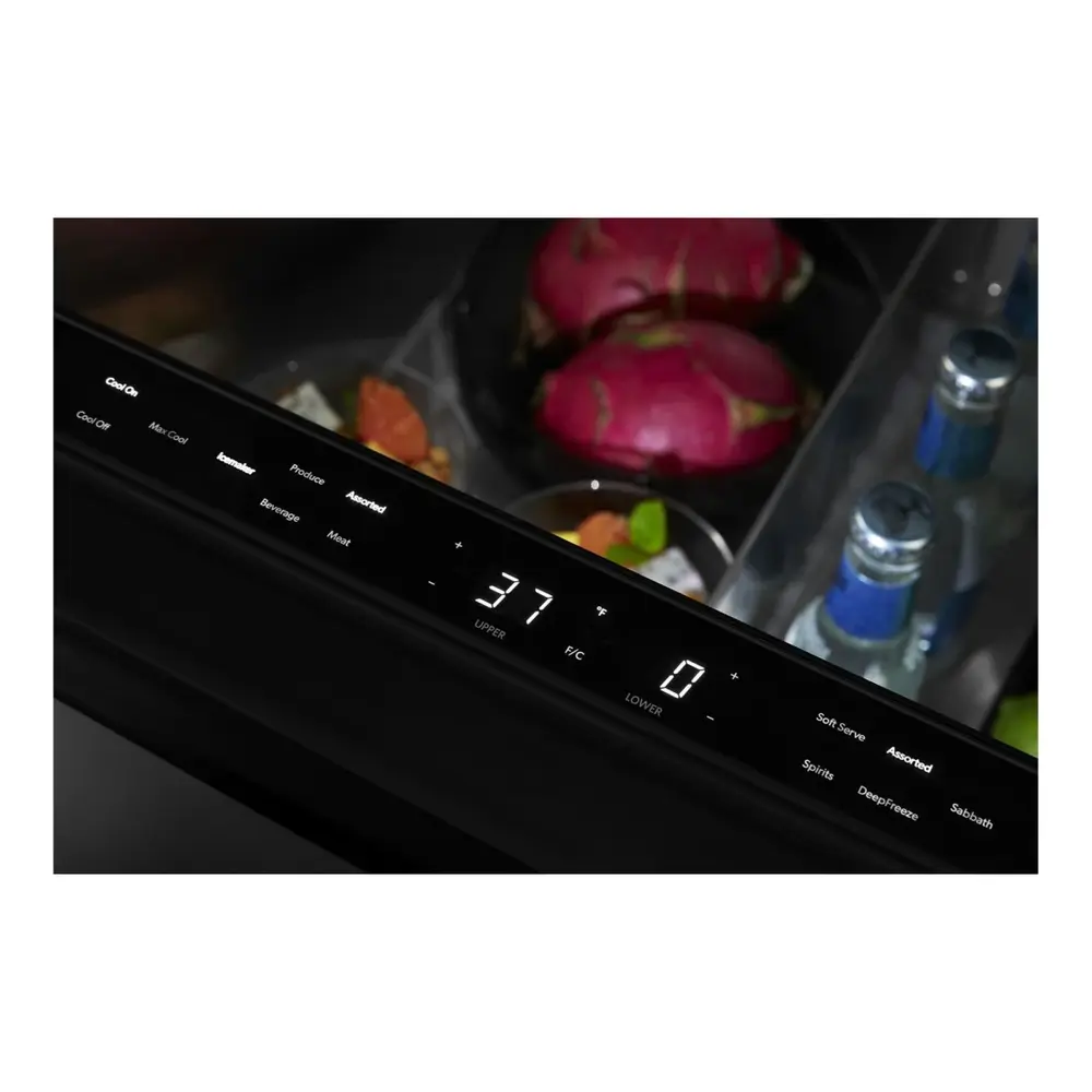 JennAir RISE 24 inch Double Drawer Refrigerator/Freezer with 4.7 cu. ft. Capacity, Obsidian Interior, LED Lighting in Stainless Steel, JUCFP242HL - Image 7