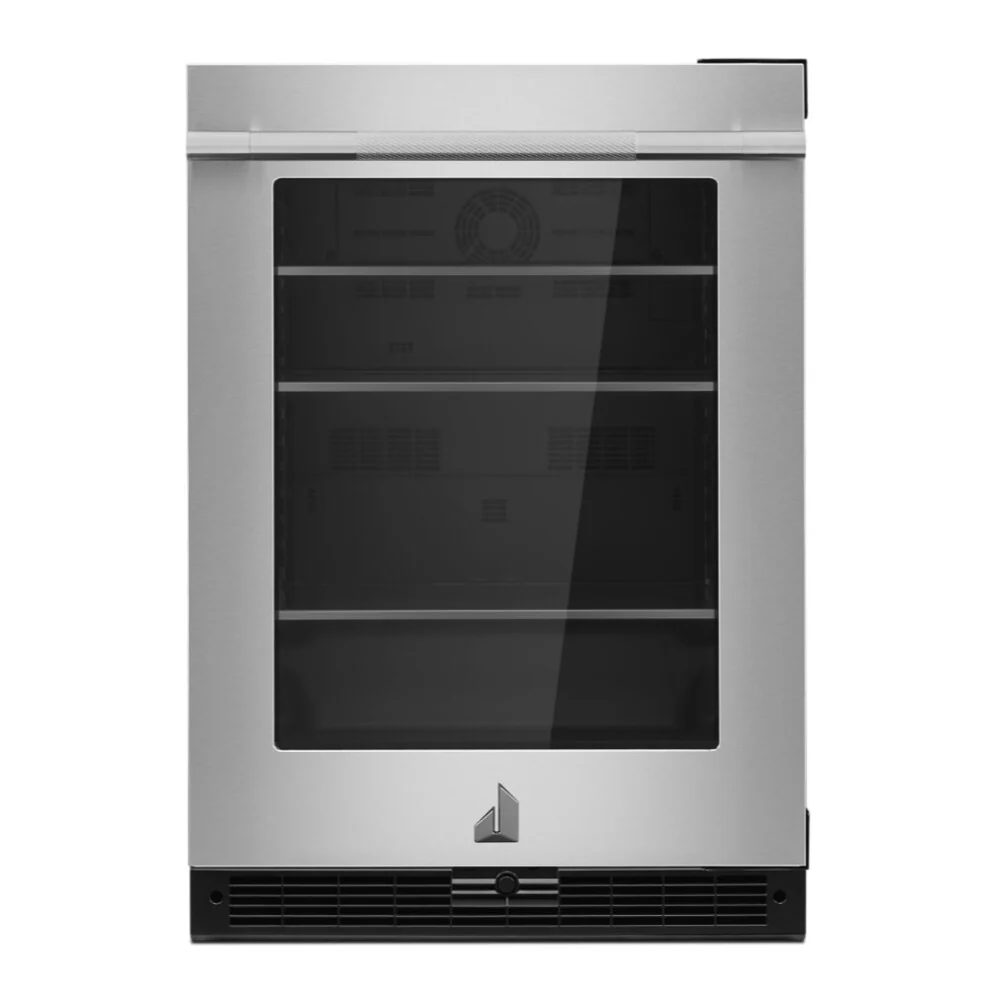 JennAir RISE 24 inch Under Counter Glass Door Refrigerator with 5.2 cu. ft. Capacity, Obsidian Interior and LED Lighting in Stainless Steel, JUGF*242HL - Image 4