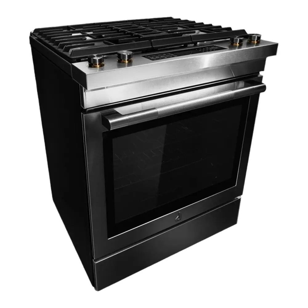 JennAir RISE 30 inch Dual Fuel Slide-In Range with Downdraft Ventilation, 4 Burners, 6.2 cu. ft. Oven Capacity with True Convection, Air Fry, AquaLift Self-Cleaning Technology, in Stainless Steel, JDS1750ML - Image 5