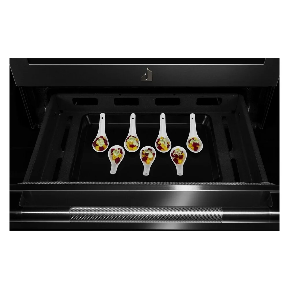 JennAir RISE 30 inch Electric Slide-In Range with 5 Elements, 6.8 cu. ft. Oven Capacity, Die-Cast Metal Knobs, Baking Drawer, Air Fry, AquaLift Self-Cleaning Technology, in Stainless Steel, JES1450ML - Image 9