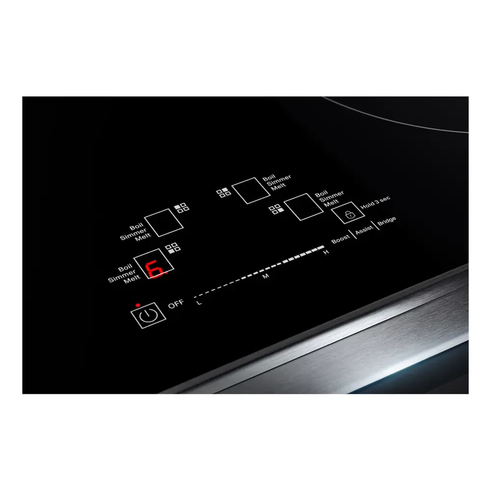 JennAir RISE 30 inch Induction Slide-In Range with 4 Cooking Zones, True Convection Oven, Assisted Cooking, Emotive Controls, Bridge Function, in Stainless Steel, JIS1450ML - Image 13