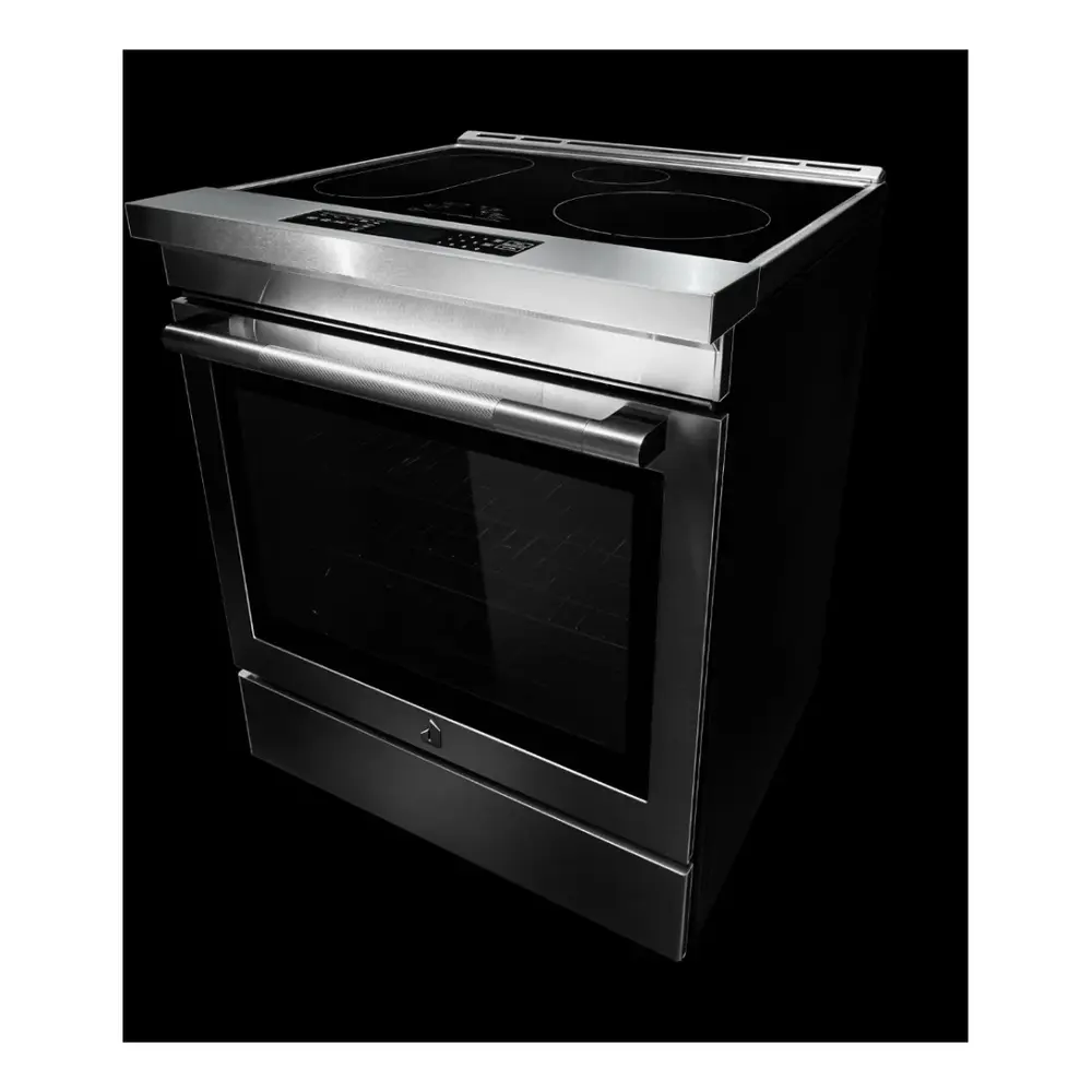 JennAir RISE 30 inch Induction Slide-In Range with 4 Cooking Zones, True Convection Oven, Assisted Cooking, Emotive Controls, Bridge Function, in Stainless Steel, JIS1450ML - Image 5