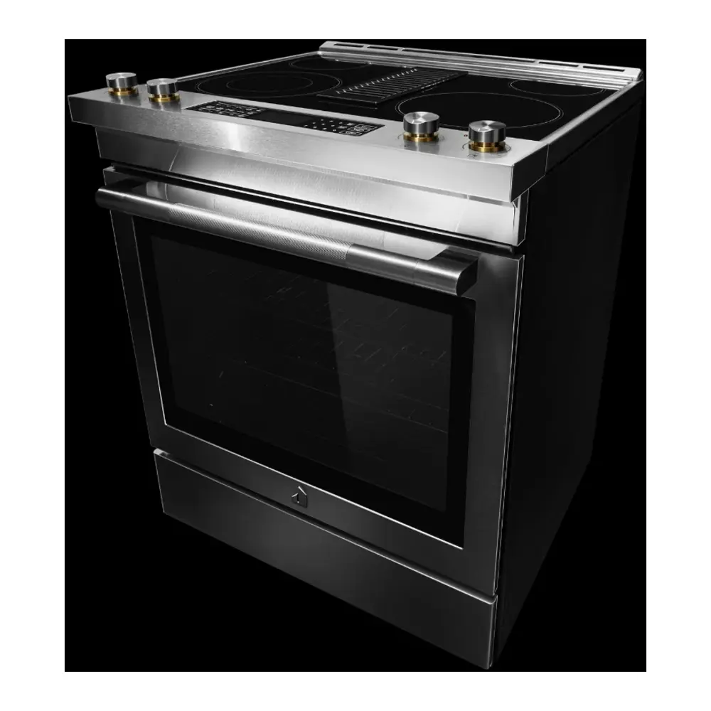 JennAir RISE 30 inch Slide-In Electric Range with Downdraft Ventilation, 4 Elements, 6.2 cu. ft. Oven Capacity with True Convection, Air Fry, AquaLift Self-Cleaning Technology, in Stainless Steel JES1750ML - Image 4