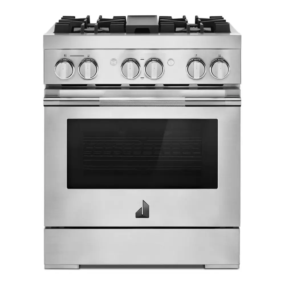 JennAir RISE 30 inch Smart Dual-Fuel Professional Range with 4.1 cu. ft. capacity, 4 Burners, Remote Access, Dual-Stacked PowerBurners in Stainless Steel, JDRP430HL - Image 3