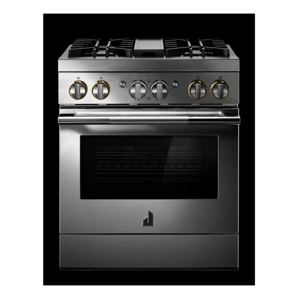 JennAir RISE 30 inch Smart Dual-Fuel Professional Range with 4.1 cu. ft. capacity, 4 Burners, Remote Access, Dual-Stacked PowerBurners in Stainless Steel, JDRP430HL - Image 6
