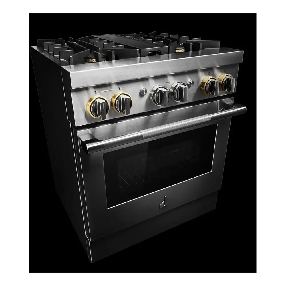 JennAir RISE 30 inch Smart Dual-Fuel Professional Range with 4.1 cu. ft. capacity, 4 Burners, Remote Access, Dual-Stacked PowerBurners in Stainless Steel, JDRP430HL - Image 8