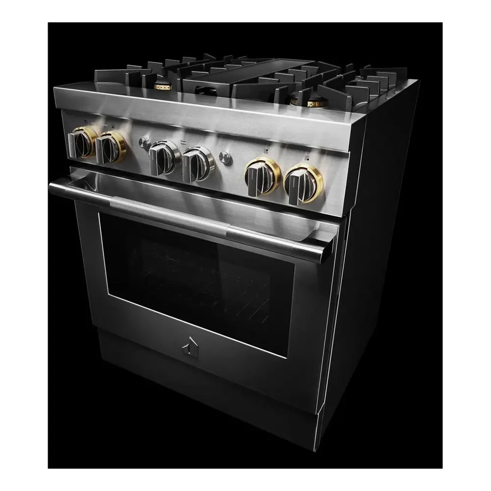 JennAir RISE 30 inch Smart Dual-Fuel Professional Range with 4.1 cu. ft. capacity, 4 Burners, Remote Access, Dual-Stacked PowerBurners in Stainless Steel, JDRP430HL - Image 9