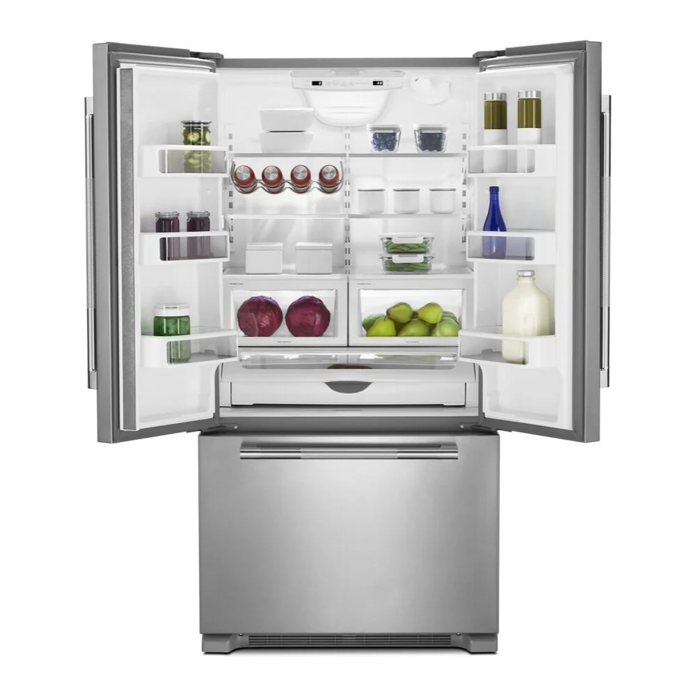 JennAir RISE 36 inch French Door Refrigerator with 21.94 cu. ft. Total Capacity, TriSensor Electronic Climate Control in Stainless Steel, JFFCF72DKL - Image 2
