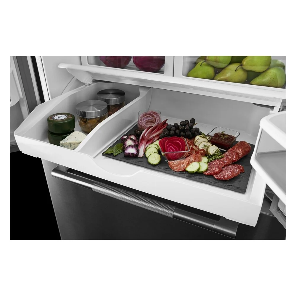 JennAir RISE 36 inch French Door Refrigerator with 21.94 cu. ft. Total Capacity, TriSensor Electronic Climate Control in Stainless Steel, JFFCF72DKL - Image 5