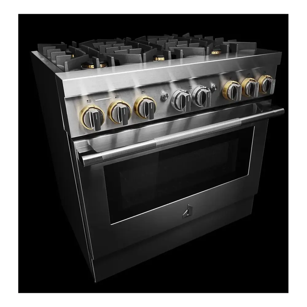 JennAir RISE 36 inch Smart Dual-Fuel Professional Range with 6 Burners, 5.1 cu. ft. Oven Capacity, Remote Access, Dual-Stacked PowerBurners, Glide Racks, and Sabbath Mode in Stainless Steel, JDRP436HL - Image 6