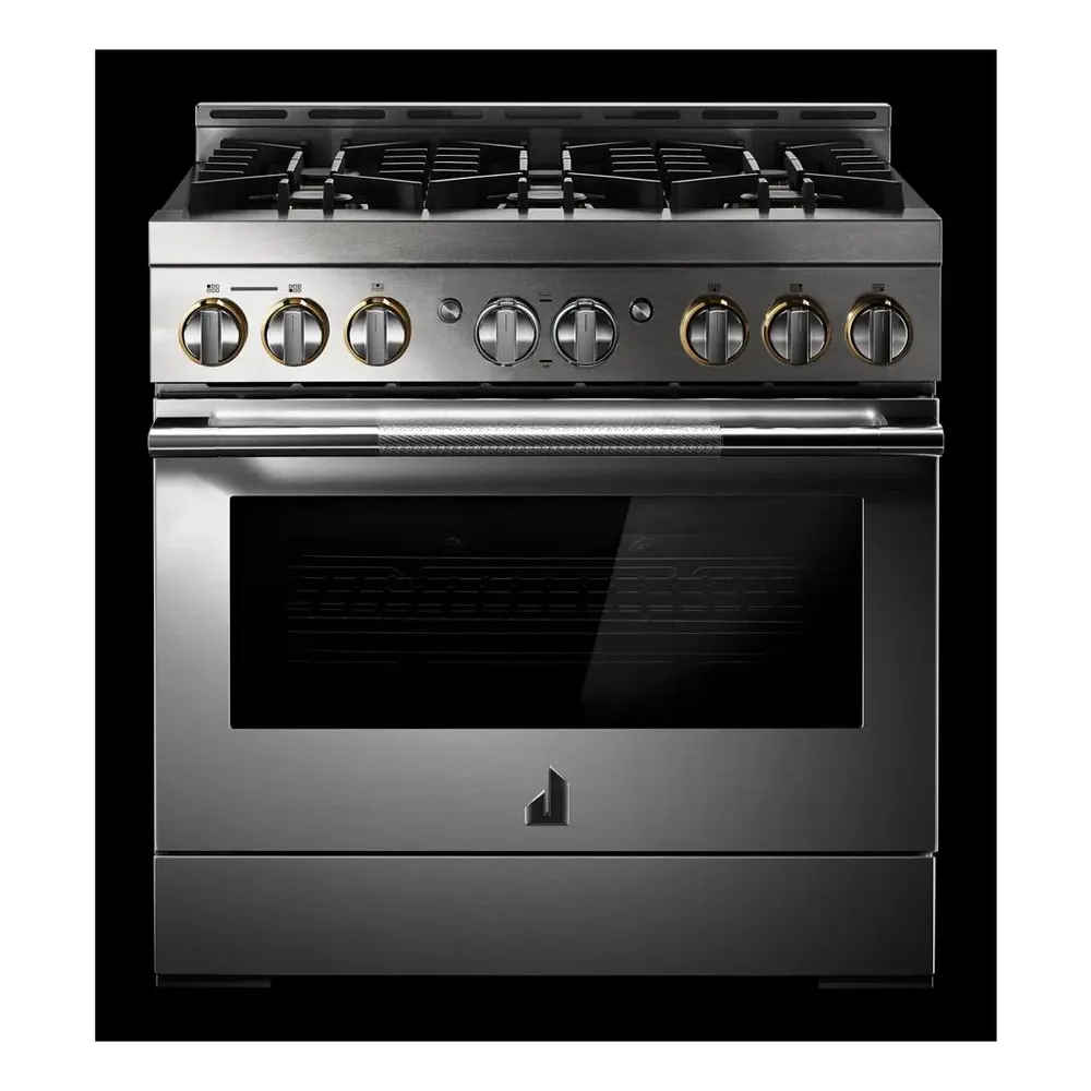 JennAir RISE 36 inch Smart Gas Range with 6 Sealed Burners, 5.1 cu. ft. Oven Capacity, Cast Iron Grates, CustomClean with Automatic Lock, in Stainless Steel, JGRP436HL - Image 5
