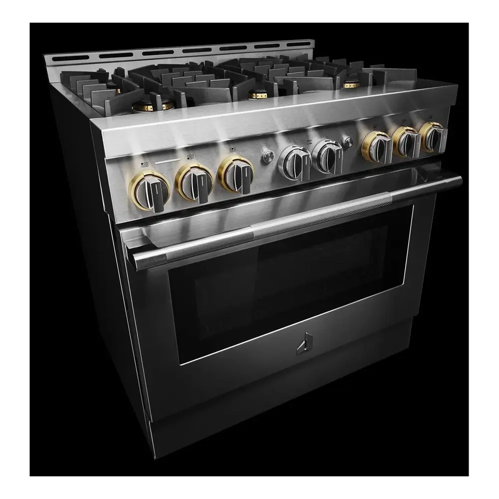 JennAir RISE 36 inch Smart Gas Range with 6 Sealed Burners, 5.1 cu. ft. Oven Capacity, Cast Iron Grates, CustomClean with Automatic Lock, in Stainless Steel, JGRP436HL - Image 7