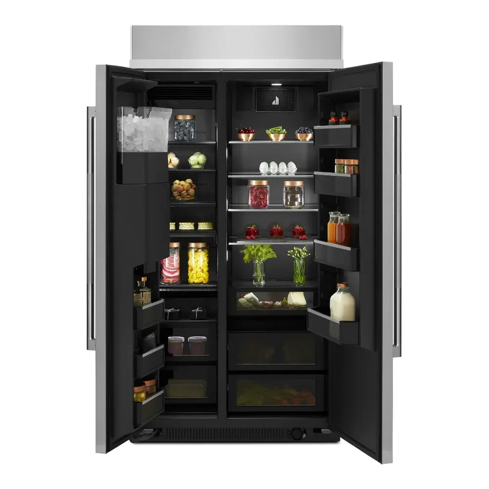 JennAir RISE 42 inch Built-In Side by Side Refrigerator with 25.5 cu. ft. Capacity, External Water and Ice Dispenser in Stainless Steel, JBSS42E22L - Image 2