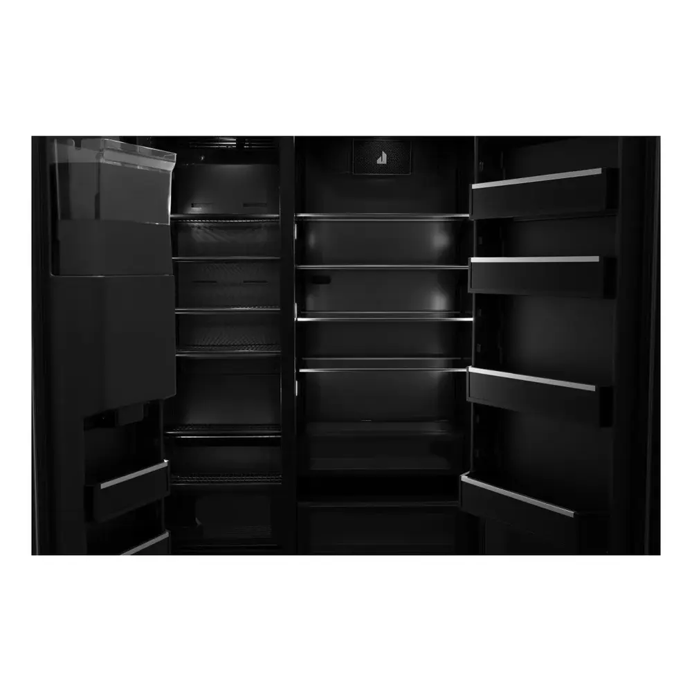 JennAir RISE 48 inch Built-In Side by Side Refrigerator with 29.4 cu. ft. Capacity, External Water and Ice Dispenser, in Stainless Steel, JBSS48E22L - Image 4