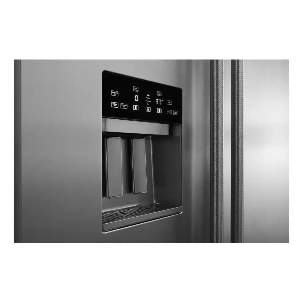 JennAir RISE 48 inch Built-In Side by Side Refrigerator with 29.4 cu. ft. Capacity, External Water and Ice Dispenser, in Stainless Steel, JBSS48E22L - Image 5