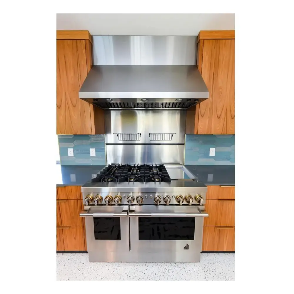 JennAir RISE 48 inch Professional Dual Fuel Range with 6.3 cu. ft. Total Oven Capacity, 6 Burners, Griddle, Dual-Stacked PowerBurners, in Stainless Steel, JDRP548HL - Image 9