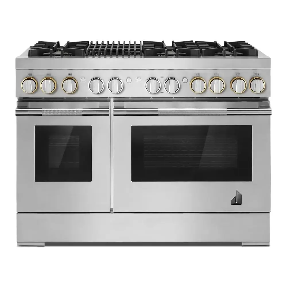 JennAir RISE 48 inch Smart Dual Fuel Professional Range with 6.3 cu. ft. Total Capacity, 6 Burners, Grill, Dual-Fan Convection and Sabbath Mode in Stainless Steel, JDRP648HL - Image 3