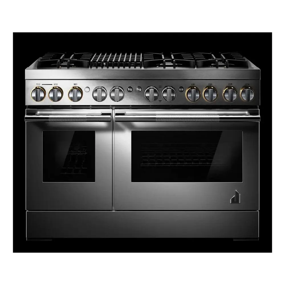 JennAir RISE 48 inch Smart Dual Fuel Professional Range with 6.3 cu. ft. Total Capacity, 6 Burners, Grill, Dual-Fan Convection and Sabbath Mode in Stainless Steel, JDRP648HL - Image 5