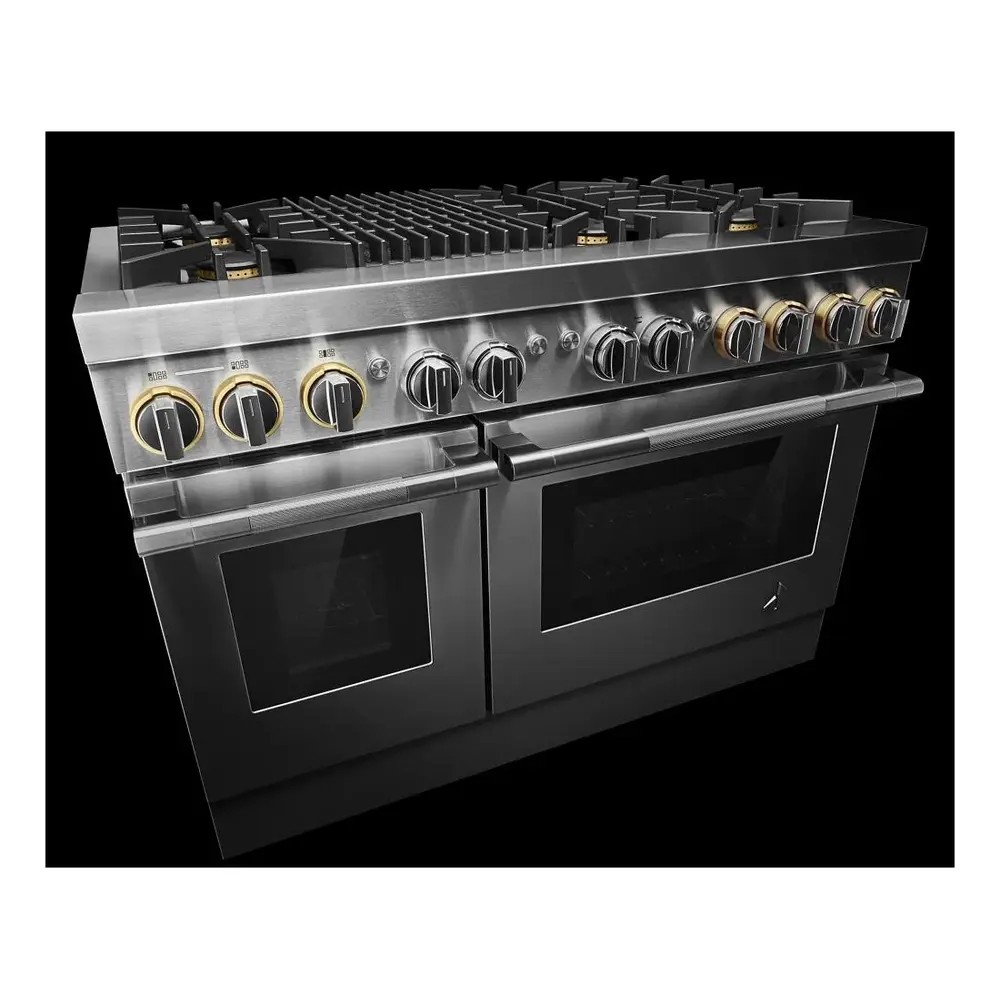 JennAir RISE 48 inch Smart Dual Fuel Professional Range with 6.3 cu. ft. Total Capacity, 6 Burners, Grill, Dual-Fan Convection and Sabbath Mode in Stainless Steel, JDRP648HL - Image 6