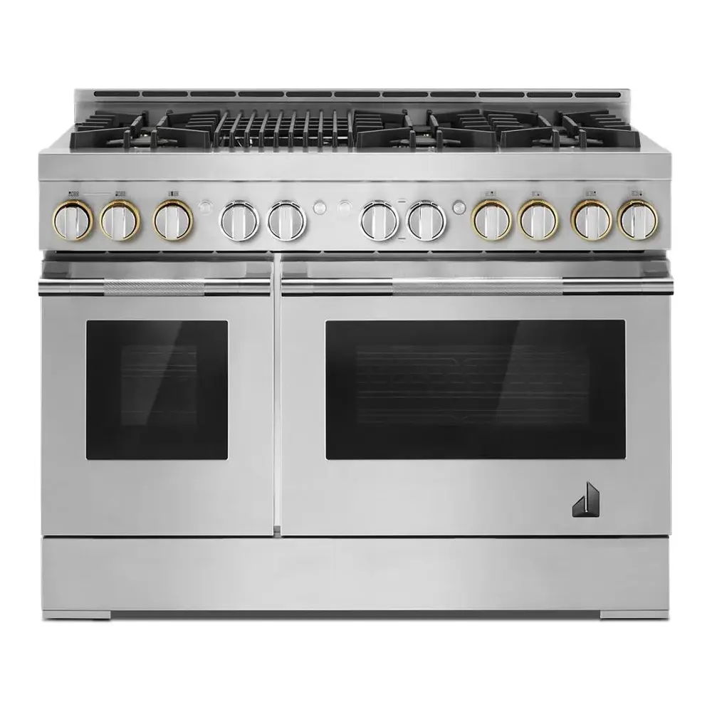 JennAir RISE 48 inch Smart Gas Range with 6 Sealed Burners, Grill, 6.3 cu. ft. Total Oven Capacity, Remote Access, Halo-Effect Knobs, Dual-Fan True Convection, in Stainless Steel, JGRP648HL - Image 4