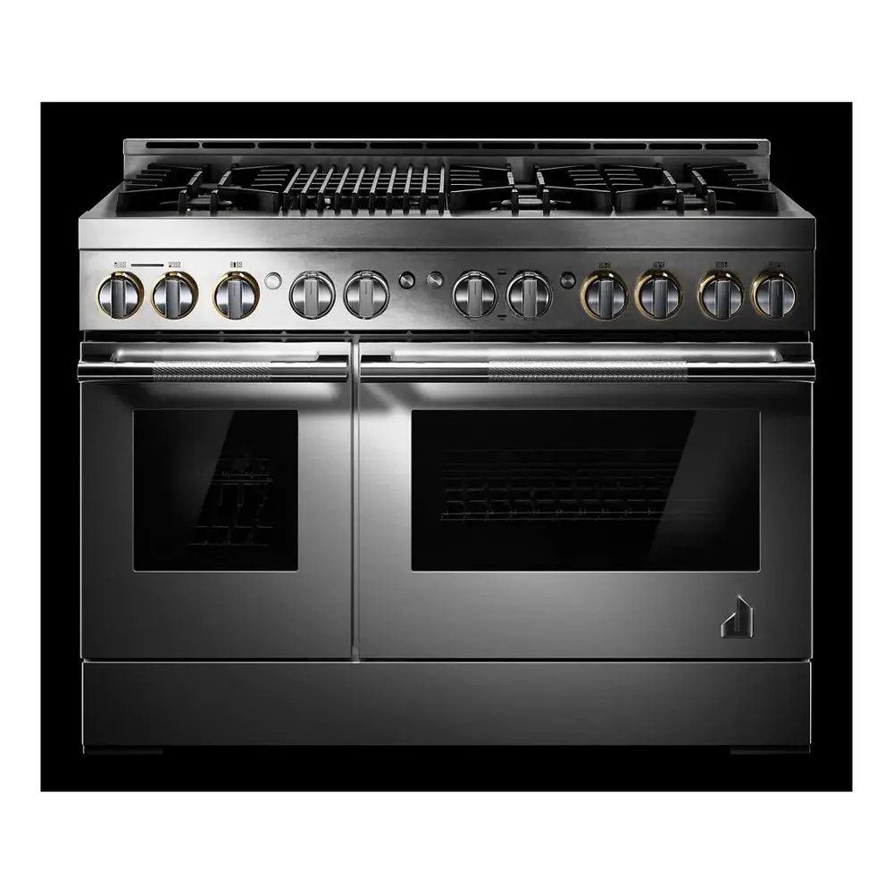 JennAir RISE 48 inch Smart Gas Range with 6 Sealed Burners, Grill, 6.3 cu. ft. Total Oven Capacity, Remote Access, Halo-Effect Knobs, Dual-Fan True Convection, in Stainless Steel, JGRP648HL - Image 5