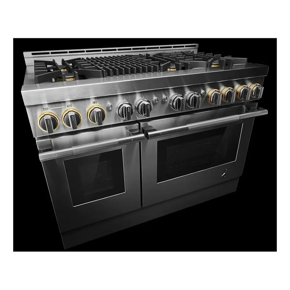 JennAir RISE 48 inch Smart Gas Range with 6 Sealed Burners, Grill, 6.3 cu. ft. Total Oven Capacity, Remote Access, Halo-Effect Knobs, Dual-Fan True Convection, in Stainless Steel, JGRP648HL - Image 7