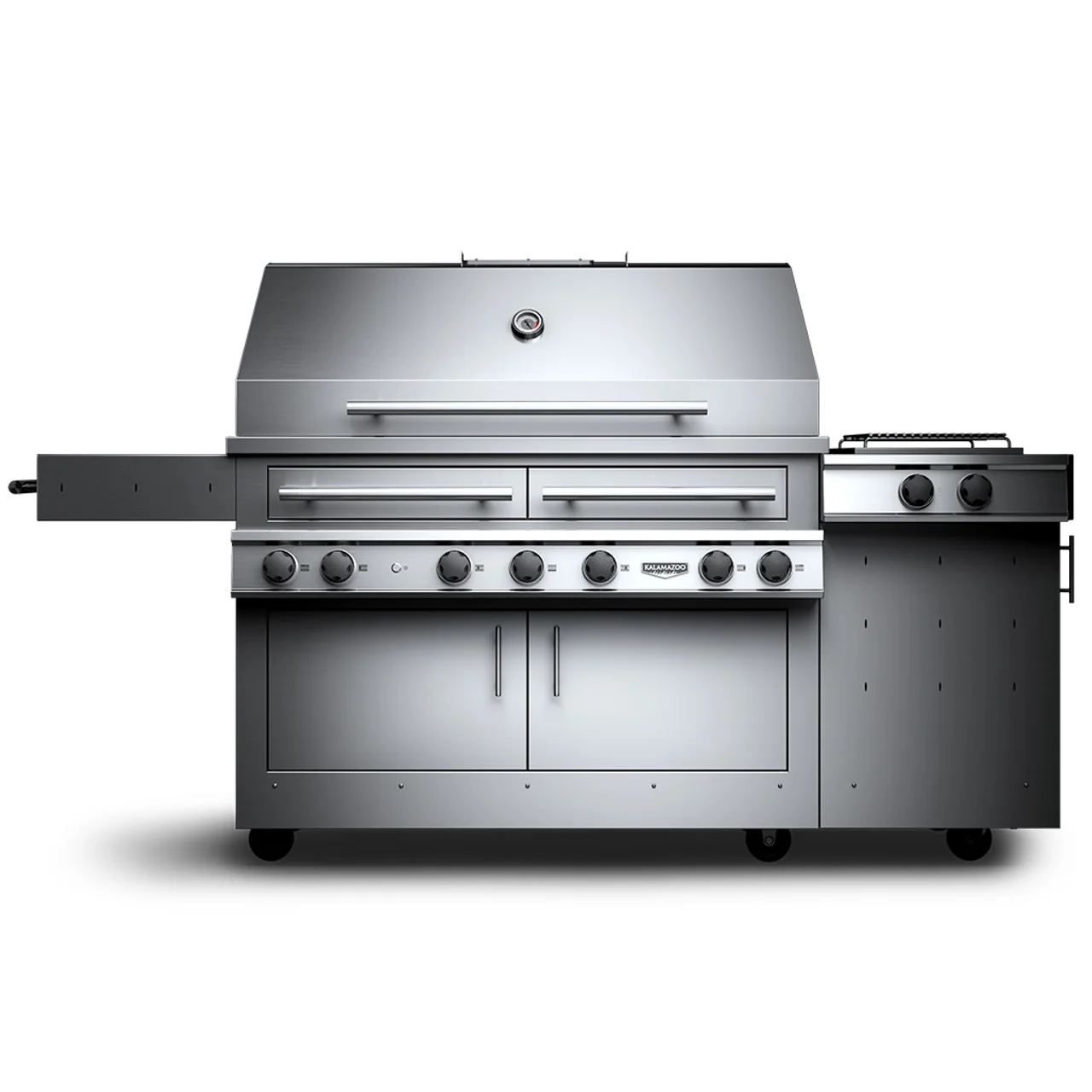 Kalamazoo K1000HS Freestanding Hybrid Fire Grill with Side Burner - K1000HS