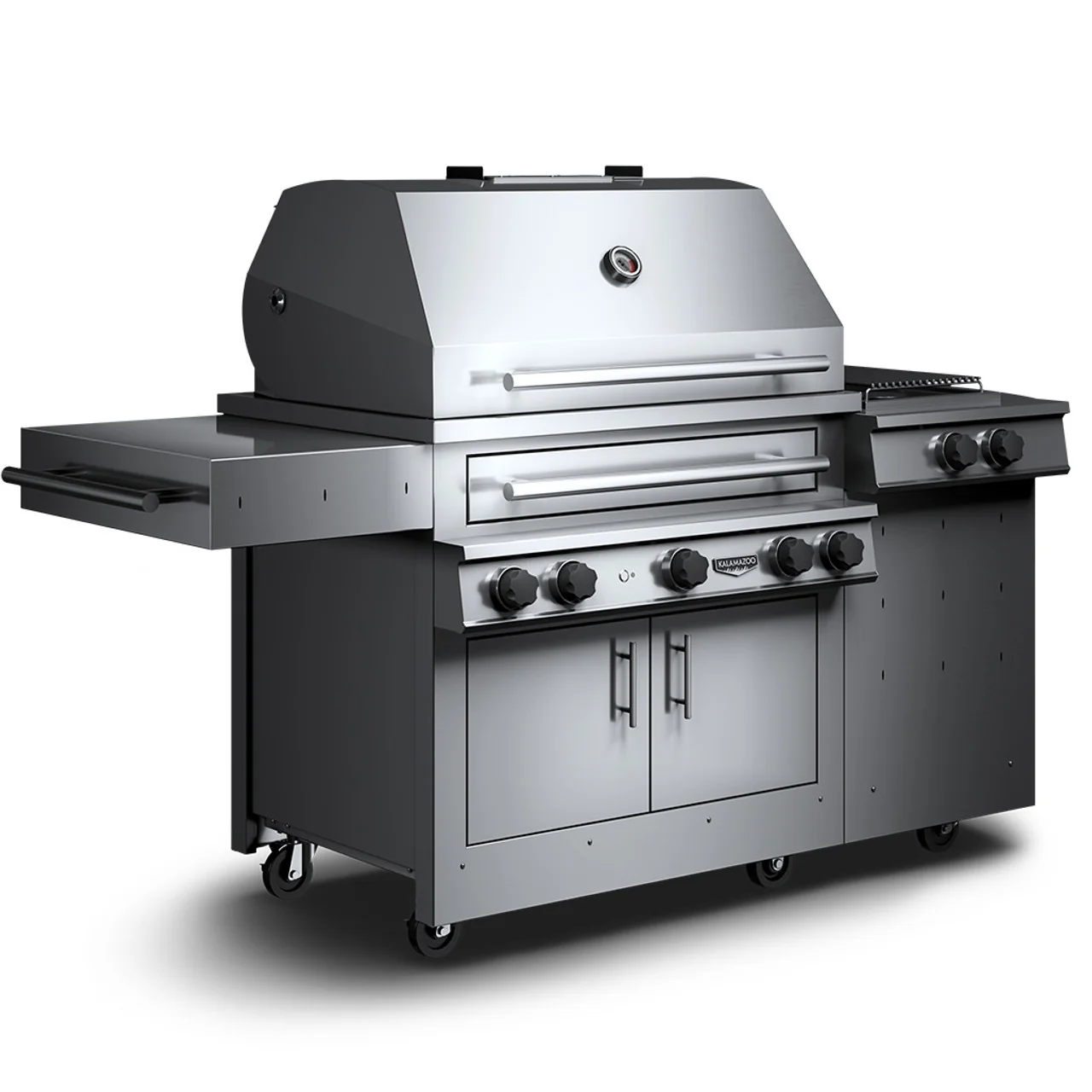 Kalamazoo K750HS Freestanding Hybrid Fire Grill with Side Burner - Image 3